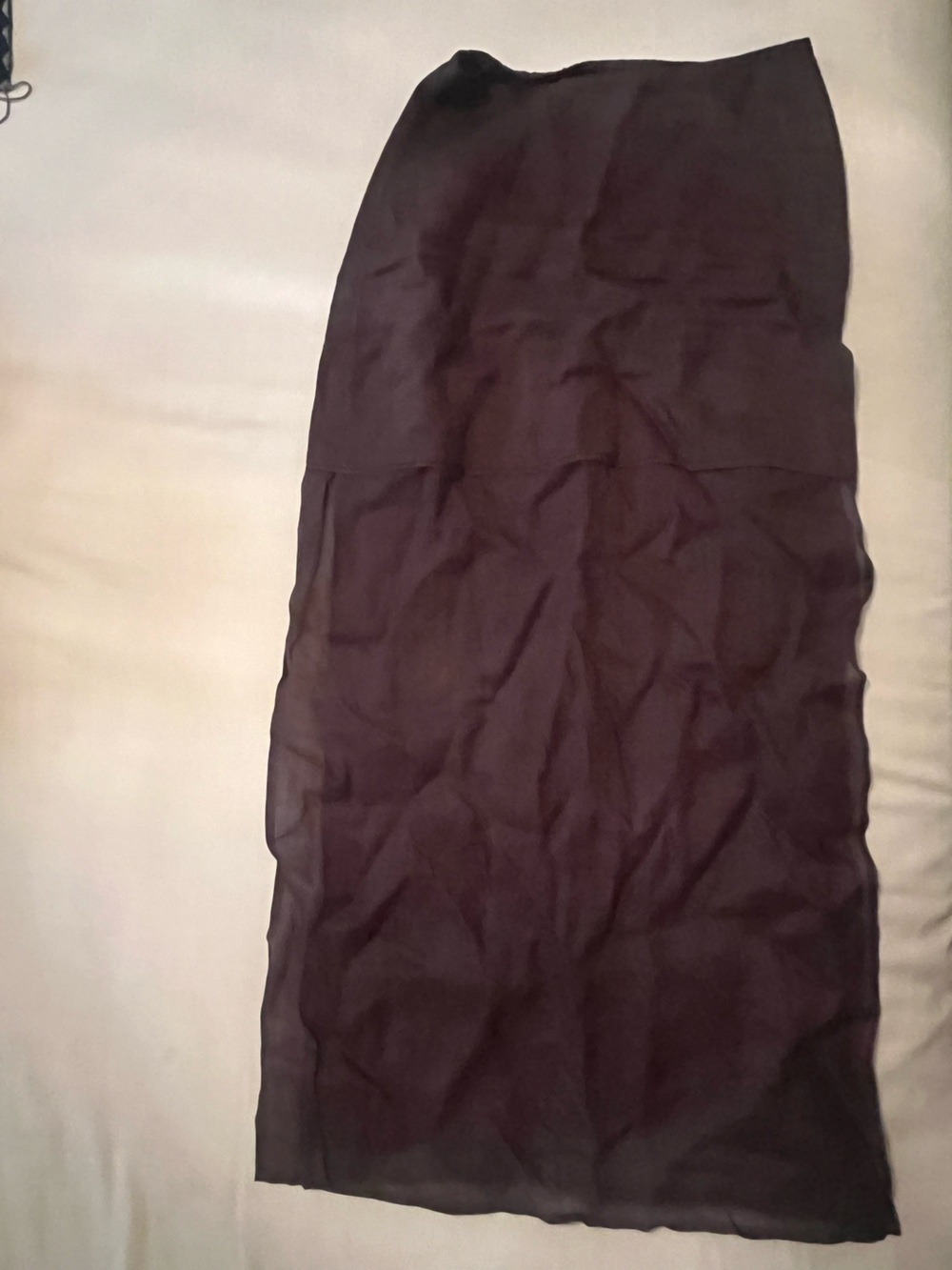 DISSH Dark Purple Sheer Layered Skirt